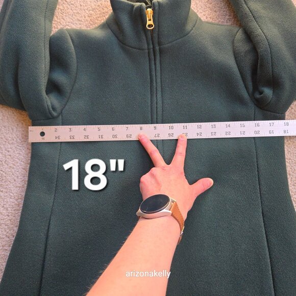 J. Crew Lodge Coat Italian Stadium Wool GREEN Size 0 Nello Gori Retail $350 - Picture 3 of 16